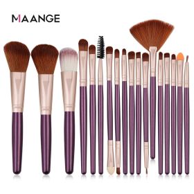 Maange 18 PCs Soft Fluffy Makeup Brushes Set for cosmetics Foundation Blush Powder Eyeshadow Kabuki Blending Makeup brush beauty