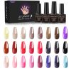 Limegirl Gel Nail Polish Kit Pink Glitter Pop Summer 40/24 Colors Semi-Permanent UV Led Gel Varnish Soak Nails